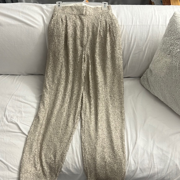 Sequinned Flowy Pant Trouser - Picture 1 of 3